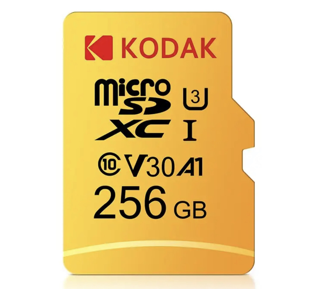 MicroSD Карта пам'яті Kodak UHS-L V30 A1 256Gb Class 10