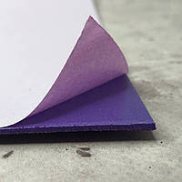 Фоамиран фиолетовый-007 с глиттером на клеевой основе 1,6 мм, - 1 лист А4