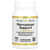 Поддержка в период менопаузы, Menopause Support, California Gold Nutrition, 30 вегетерианских капсул