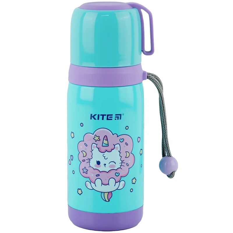 Термос дитячий Kite Rainbow Catcorn K24-301-2, 350 мл