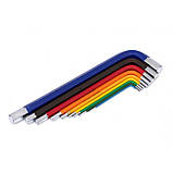 Набір з 9 різнокольорових шестигранних ключів Kraft&Dele KD11931, фото 9