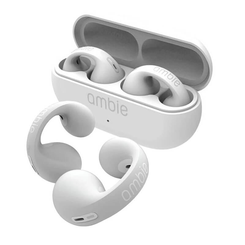 Японські бездротові навушники Ambie am-tw 01 із захистом IPX5 і шумозаглушенням + Bluetooth 5.3, чорні та білі