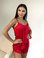 Атласная женская пижама Victoria's Secret женский костюм для дома красный