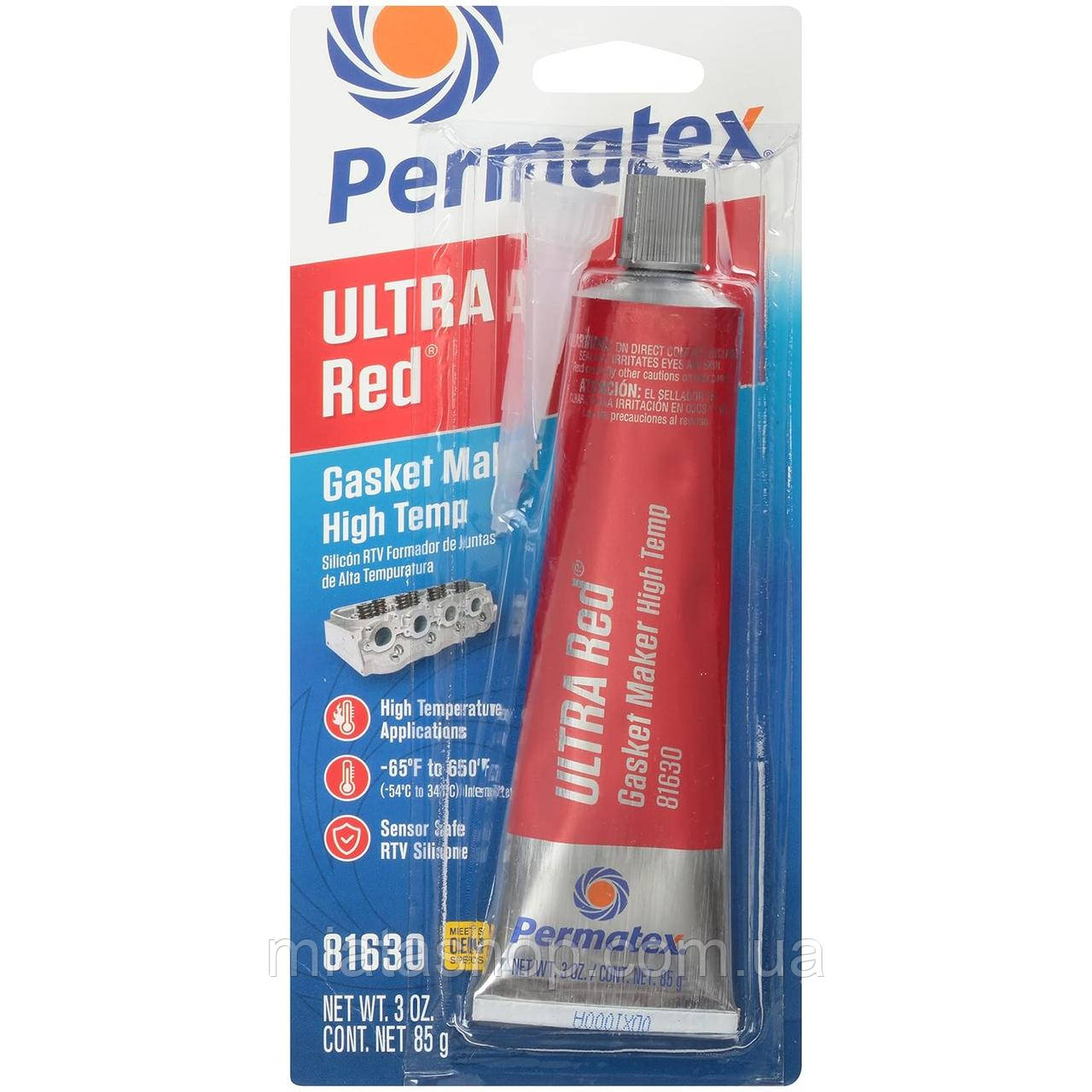Герметик прокладка Permatex 81630 Ultra Red 85 g
