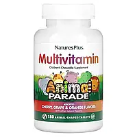 Мультивитамины для Детей, Вкус Ассорти, Animal Parade, Natures Plus, 180 жевательных таблеток