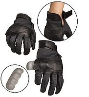 Перчатки тактические кожаные L Черные Mil-Tec TACTICAL GLOVES LEDER/ARAMID L SCHWARZ (12504202-10-L) e11p10