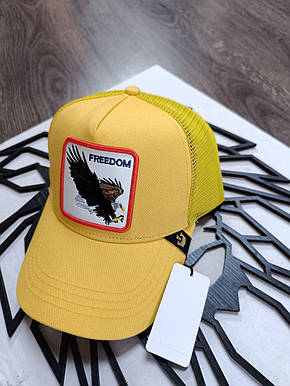 Кепка Бейсболка Тракер із сіткою Goorin Brothers Animal Farm Farm Freedom з Орлом жовта, фото 1