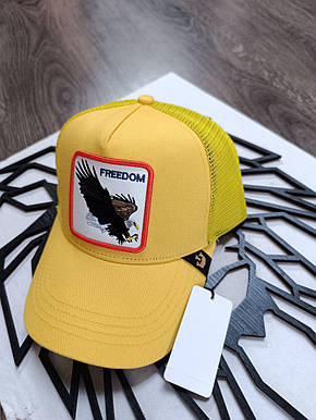 Кепка Бейсболка Тракер із сіткою Goorin Brothers Animal Farm Farm Freedom з Орлом жовта, фото 3