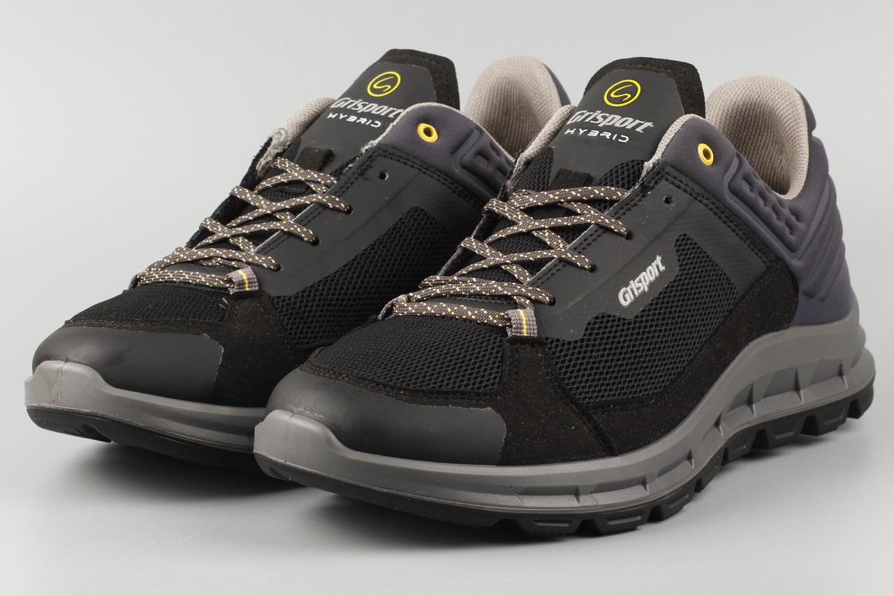 Кросівки чоловічі чорні з синім Grisport 44405A17 сітка Гриспорт Розміри 40 42 43 44 46 47