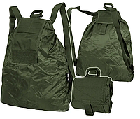 Рюкзак-мешок складной тактический Mil-Tec Водостойкий 10Л Масло ROLL-UP RUCKSACK OLIV (14049001-10) e11p10