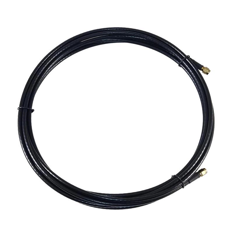 Антенний кабель 4Hawks RP-SMA to RP-SMA cable, R/A, black, H155, 10м, 1 шт