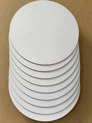 Підложка для торту кругла 8 см з ламінованого ДВП