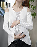 Туніка для вагітних святкова Pregnant Style Helga 42 біла, фото 2