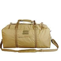 Прочная дорожная сумка kiborg military bag хаки 130л, баул тактический дорожный для вещей, сумки для охоты Койот