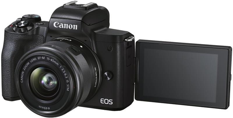 Canon Цифрова фотокамера EOS M50 Mk2 + 15-45 IS STM Kit Black