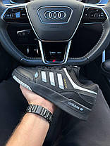 Чоловічі кросівки Adidas Originals Drop Step Black Адідас Дроп Степ чорні шкіряні демісезонні, фото 6