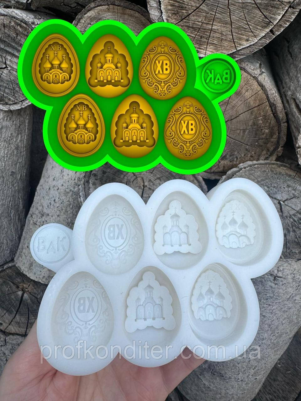 Ексклюзив. Силіконовий молд для шоколаду, мастіки, карамелі та ін "Цукерки - ВЕЛИКДЕНЬ №3", фото 1