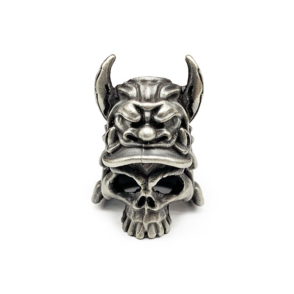 Бусина для темляка Череп у шоломі самурая, фото 1
