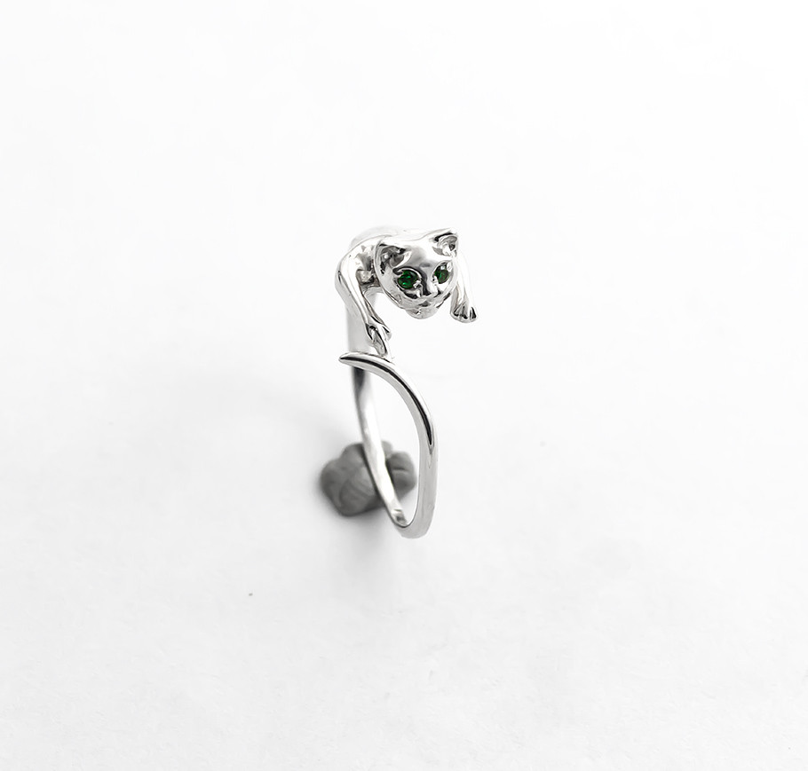 Жіноче Кішка зі срібла 925 проби, магазин Myuvelir, фото 1