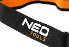 Ліхтар налобний Neo Tools, 180 люмен, 3Вт, USB, 500 мАг, COB LED, червоне світло, датчик руху, рухома, фото 2
