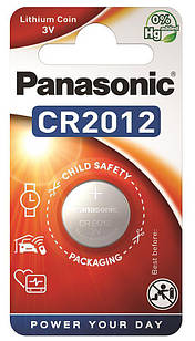 Panasonic Батарейка літієва CR2012 блістер, 1 шт.