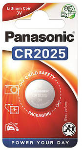 Panasonic Батарейка літієва CR2025 блістер, 1 шт.