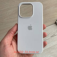 Чехол Silicone case iPhone 15 Pro White ( Силиконовый чехол iPhone 15 Pro с микрофиброй )