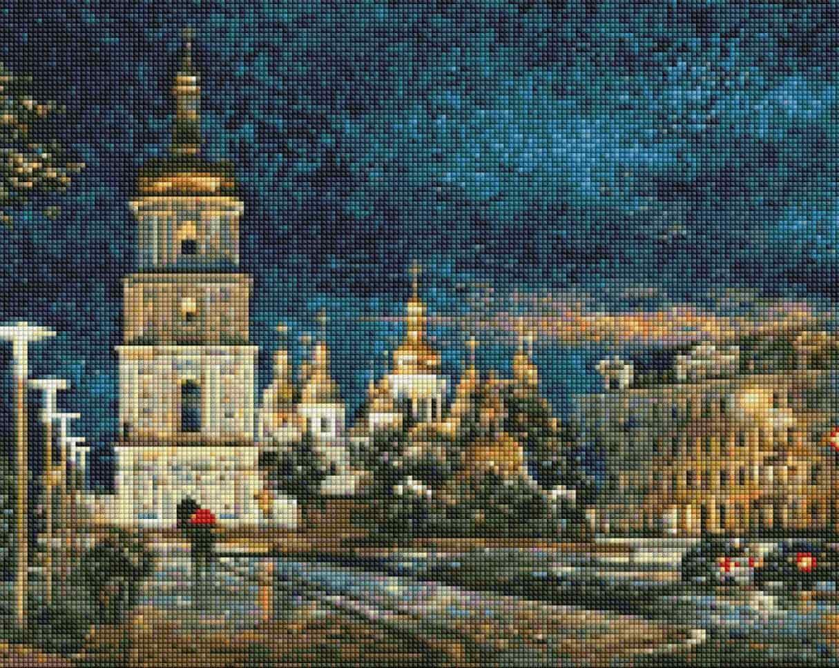 Алмазна мозаїка по номерам на холсті 40*50см Идейка АМО7349 Софійська площа