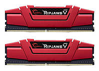 Память для настольных компьютеров G.Skill 8 GB (2x4GB) DDR4 2400 MHz Ripjaws V Blazing Red (F4-2400C15D-8GVR)