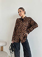 Рубашка леопардовая женская