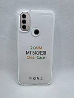 Прозрачный силиконовый чехол 2 мм. для Motorola Moto E40