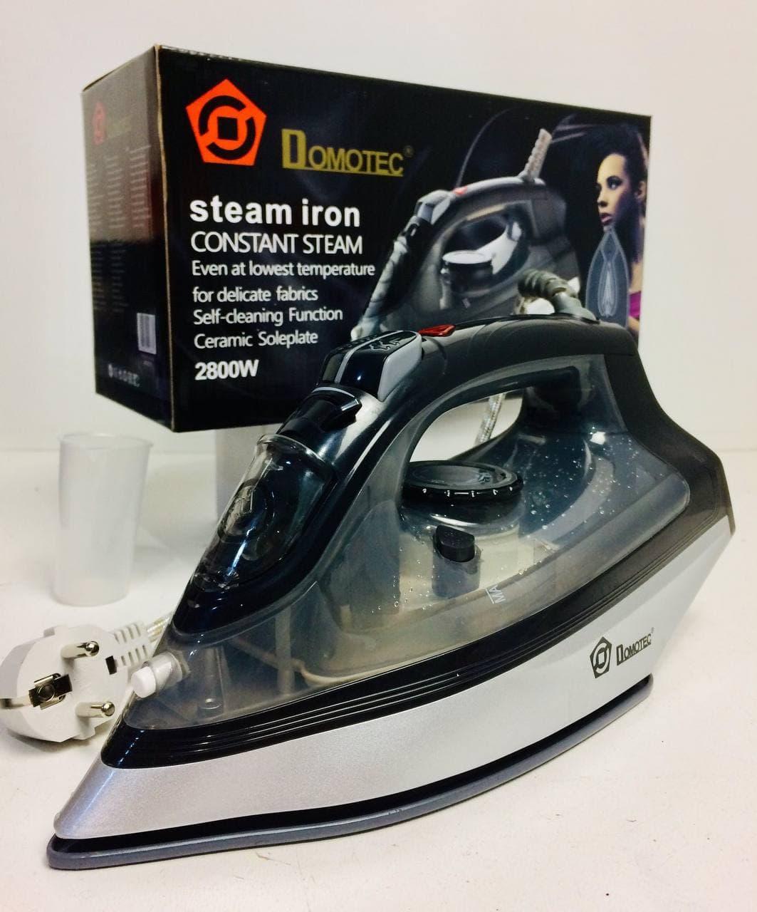 Праска DOMOTEC 2200wat MS-2228/ 4213 Ceramic, Чорний, фото 1