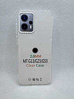 Прозорий силіконовий чохол 2 мм. для Motorola Moto G13