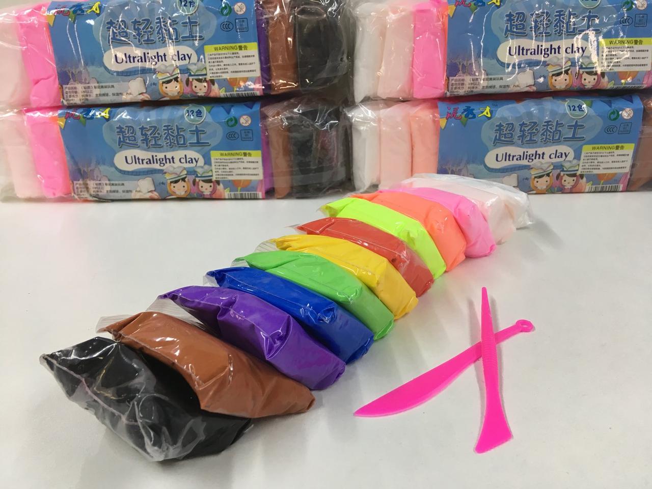 Пластилін 12 кольорів SK 13G-12, фото 1