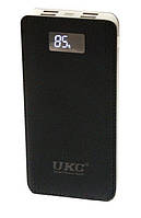 Зовнішній акумулятор POWER BANK UKC ART-4148/4204 20000mah/4USB+LCD (білий, чорний)