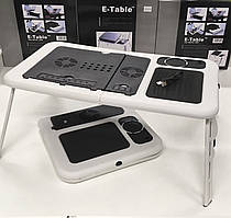 Портативний столик для ноутбука з охолодженням 2 USB кулерами E-Table LD-09