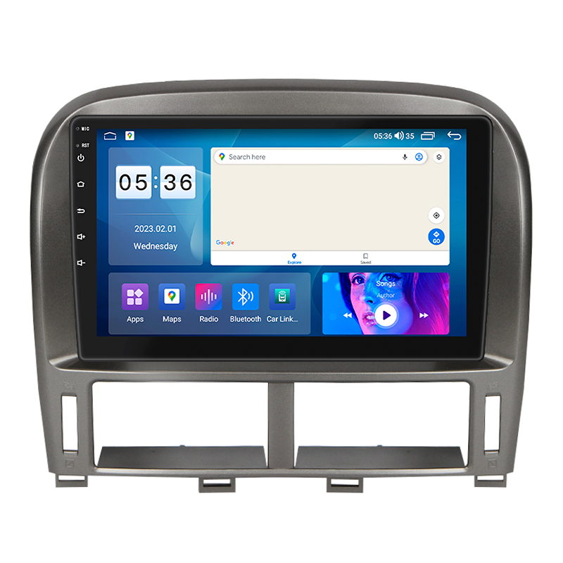 Штатна магнітола Lesko для Lexus LS III ver 2 2000-2003 екран 9" 2/32 Gb CarPlay 4G Wi-Fi GPS Prime