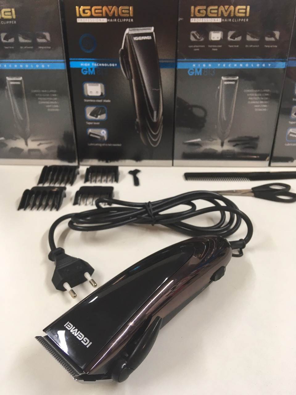Машинки для стриження волосся Gemei GM-813 (40 шт./яск.), фото 1