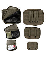 Набор итогов тактических органайзеров Mil-Tec 3шт Масло NETZ POUCH-SET 3-TLG.OLIV (16003801) e11p10