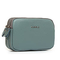 Клатч женский кожаный сумочка маленькая ALEX RAI BM 60061 blue