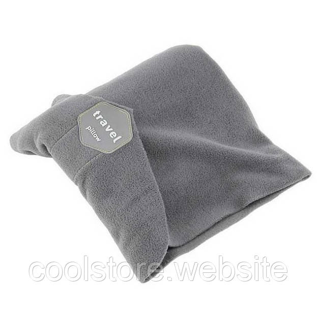 Подушка для подорожей SUNROZ Travel Pillow Сірий