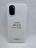 Прозорий силіконовий чохол 2 мм. для Motorola Moto G22