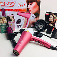 Фен для укладання волосся Enzo EN - 6050H з діфузором, фен 7в1, 6000 W, Набір для укладання волосся (6 шт/ящ