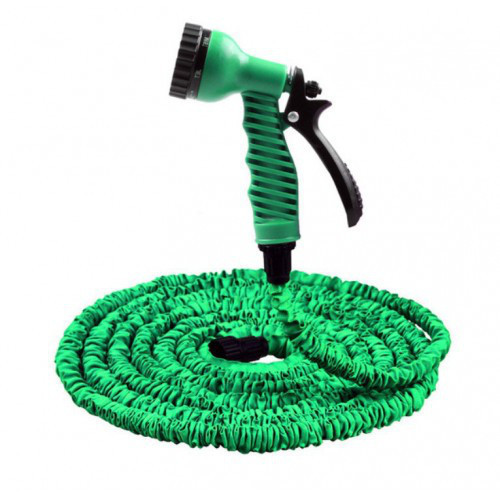 Садовий шланг Magic Hose 7.5 м з розпилювачем Зелений