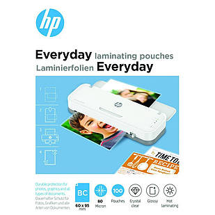 Плівка для ламінування HP Everyday Laminating Pouches, Business Card Size, 80 Mic, 60 x 95, 100 pcs