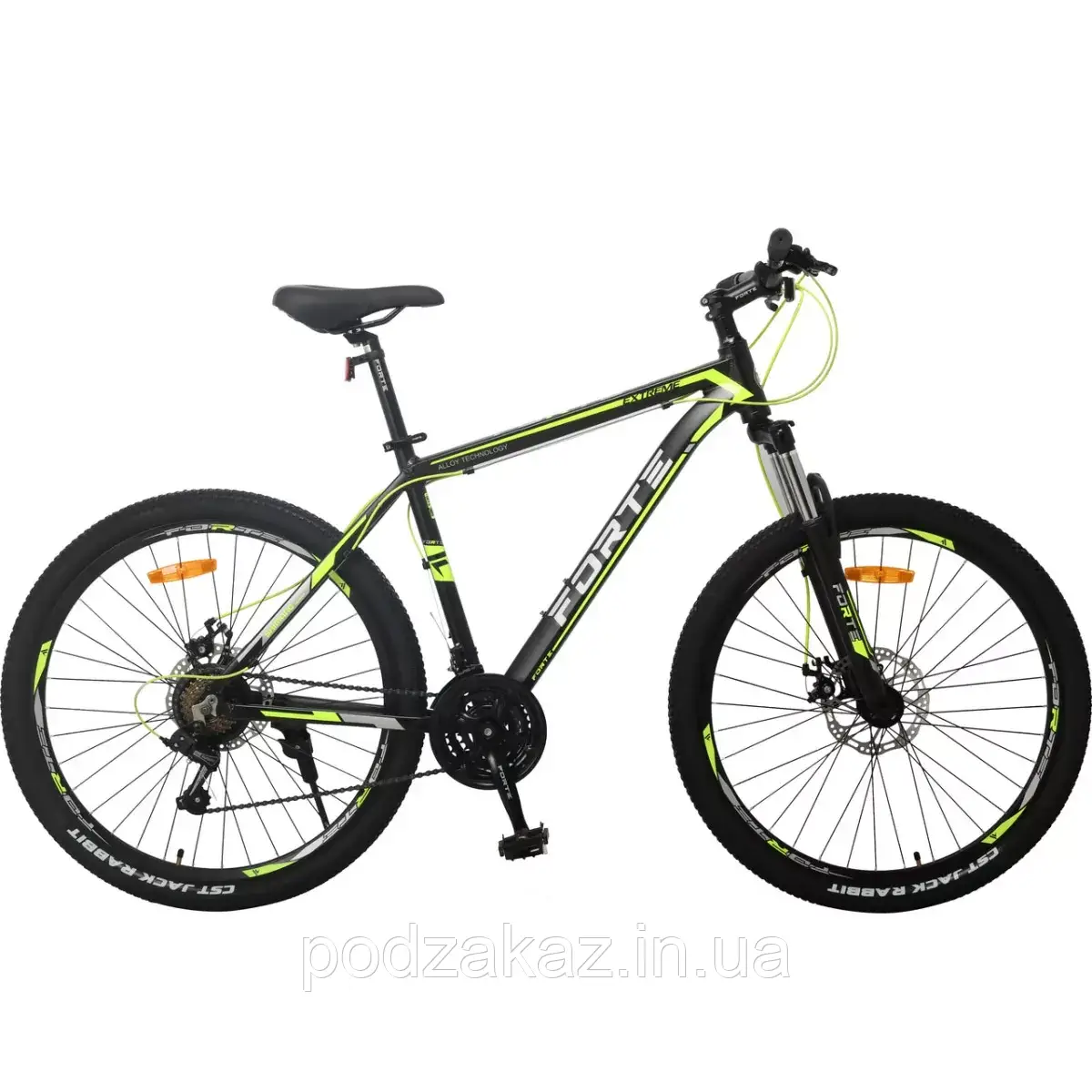 Велосипед Forte Extreme 17"/27.5" чорно-салатовий HLZ, фото 1