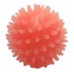 Іграшка для собак. М'яч із шипами, помаранчевий, 7,5 см (із запахом ванілі)