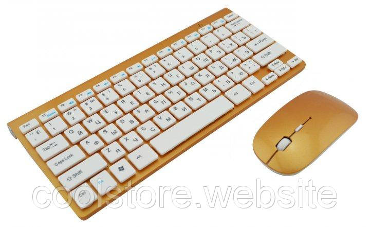 Ультратонка бездротова клавіатура KeyBoard + Мишка Wireless ART-5263/902
