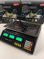 Ваги Торгові CRYSTAL/50 кг/6v/5г/
