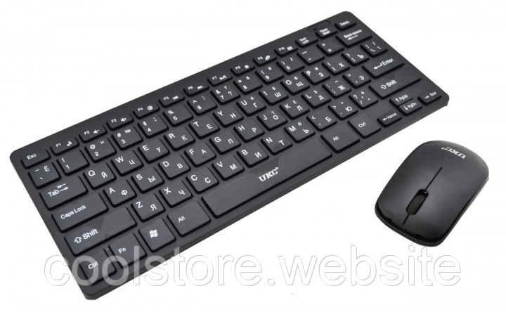 Бездротова клавіатура з мишкою UKC HK3960 - Безпровідний комплект клавіатура і миша для ПК та ноутбука!
